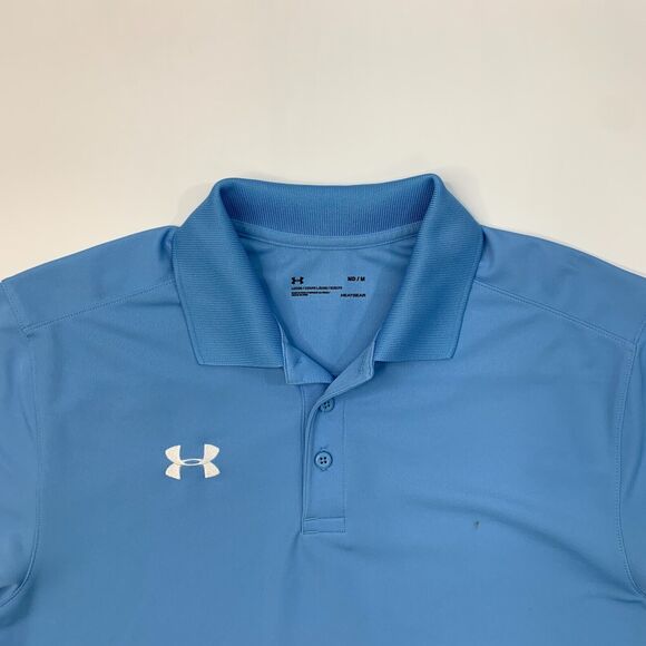Under Armour Polo Shirt Mens M Medium Copen Loose Fit Heatgear Performance Golf - Picture 3 of 13